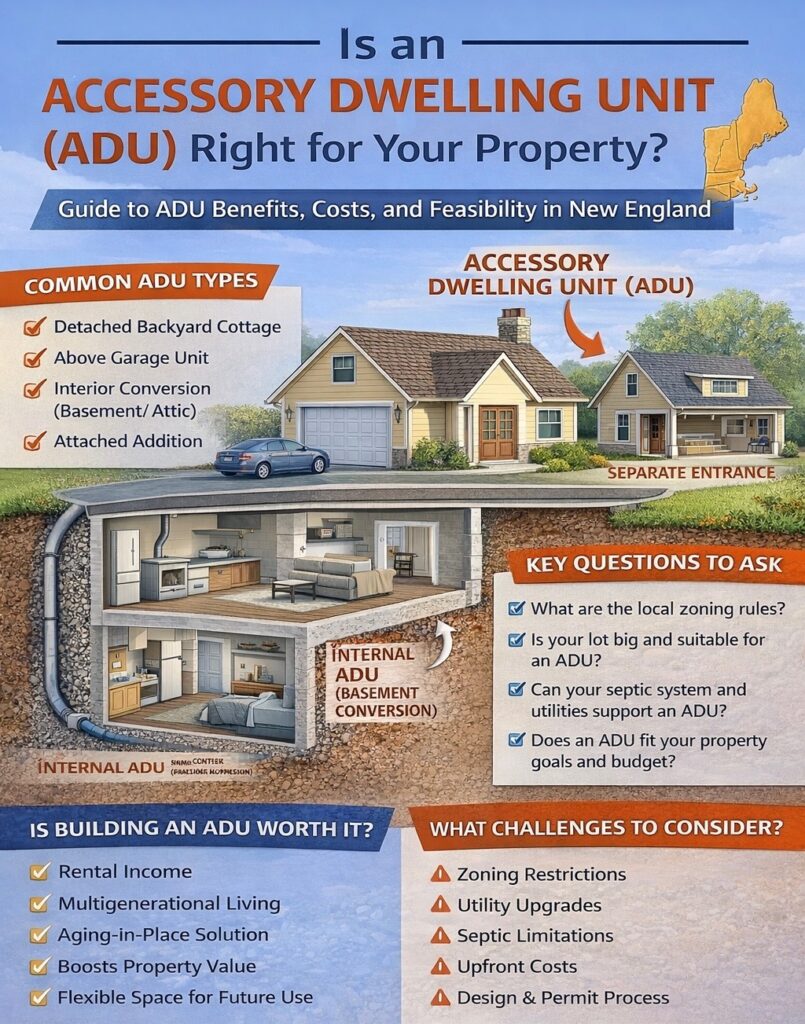 depiction of a basement or separate ADU conversion with the question is an accessor dwelling until right for your property