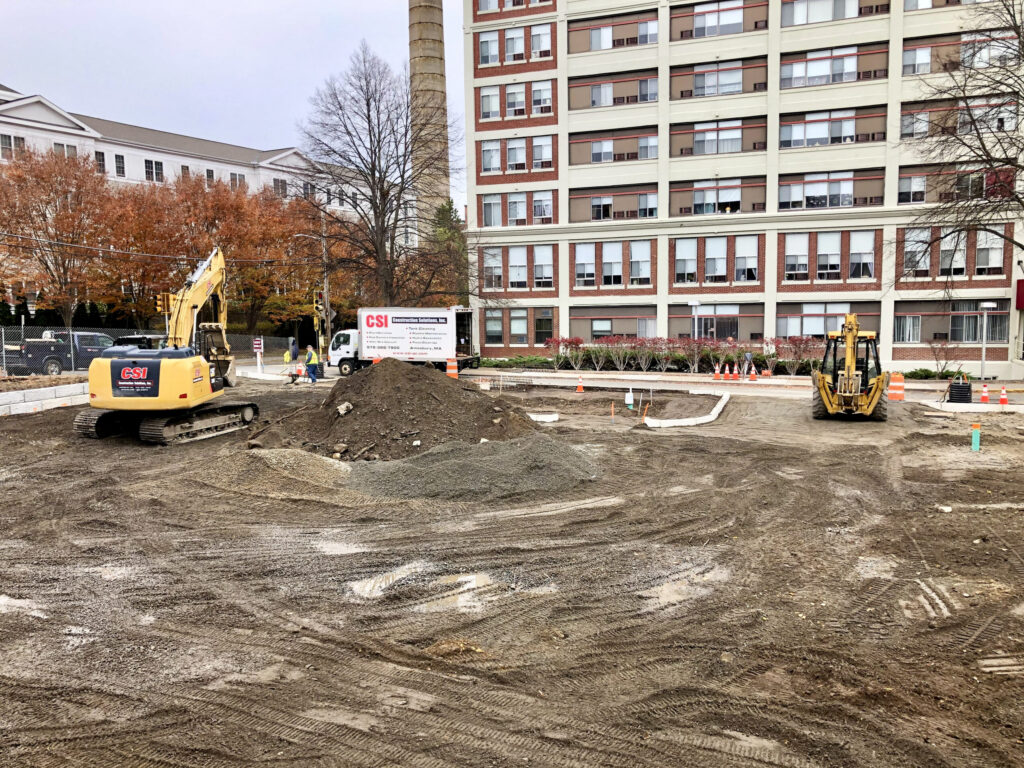general construction for commercial development ma, including excavation and grading