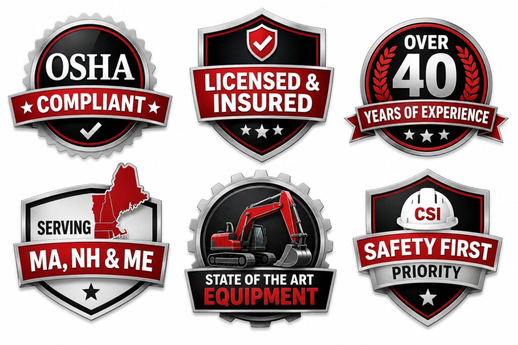 OSHA-compliant construction, State of the art equipment, over 40 years of experience